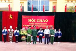 HỘI THAO GIÁO DỤC QUỐC PHÒNG AN NINH TRƯỜNG THPT MỸ HÀO