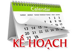 Kế hoạch tháng 1 - 2019