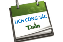 LỊCH CÔNG TÁC 3 (Từ ngày 21/9 đến ngày 27/9)