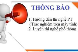Hướng dẫn và ôn tập thi nghề PT