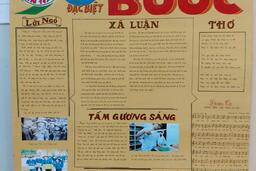 LÀM BÁO TƯỜNG CHÀO MỪNG NGÀY THÀNH LẬP ĐOÀN TNCS HCM CỦA TRƯỜNG THPT MỸ HÀO