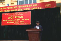 HỘI THAO GIÁO DỤC QUỐC PHÒNG - AN NINH TRƯỜNG THPT MỸ HÀO NĂM HỌC 2022-2023