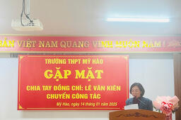 CHƯƠNG TRÌNH GẶP MẶT CHIA TAY ĐỒNG CHÍ LÊ VĂN KIÊN CHUYỂN ĐƠN VỊ CÔNG TÁC