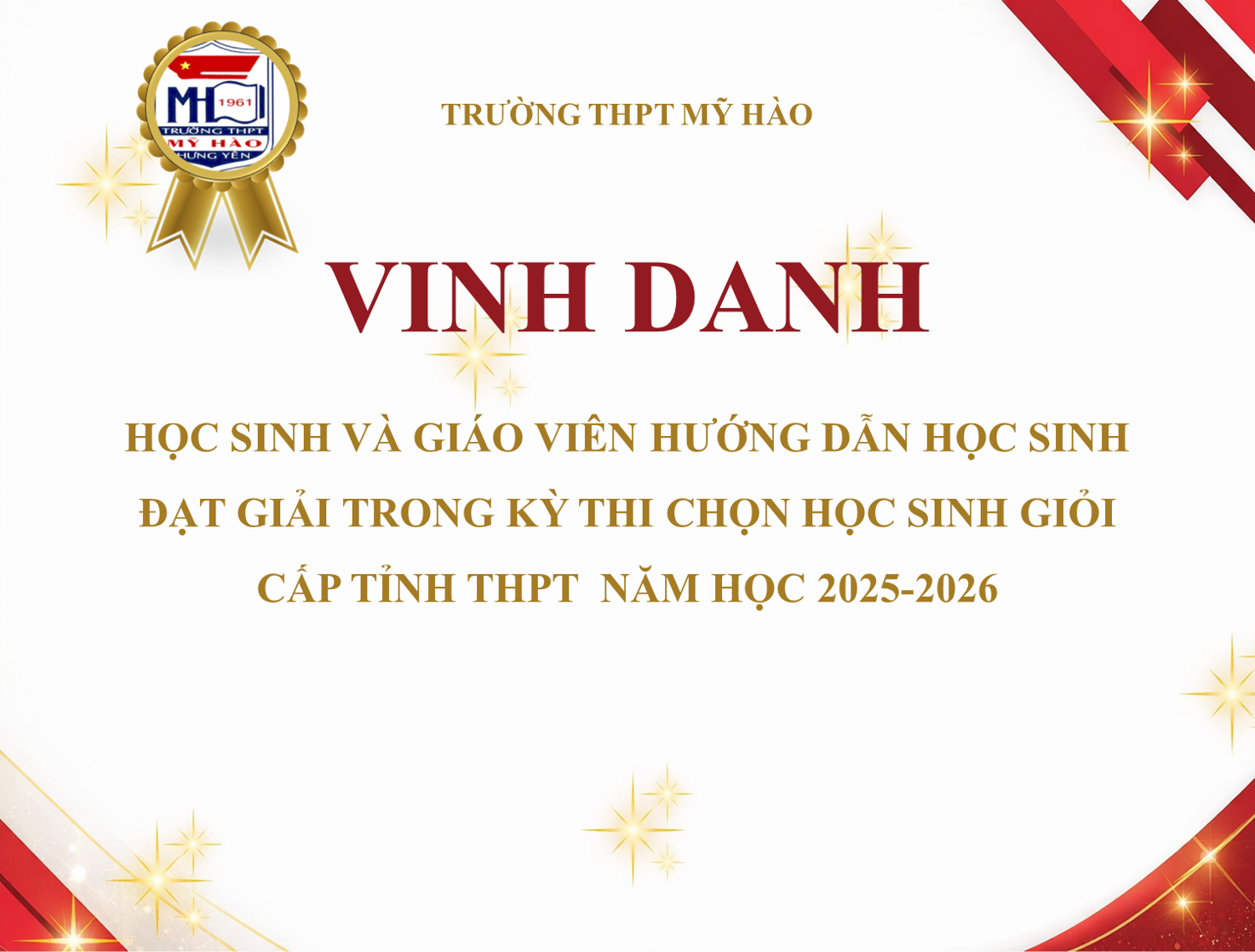 <a href='https://c3myhao.hungyen.edu.vn/tin-tuc/truong-thpt-my-hao-vinh-danh-hoc-sinh-va-cac-thay-co-huong-dan-hoc-sinh-dat-giai-trong-ky-thi-chon-hoc-sinh-gioi-cap-tinh-thpt-nam-hoc-2025-2026.html'>TRƯỜNG THPT MỸ HÀO VINH DANH HỌC SINH VÀ CÁC THẦY CÔ HƯỚNG DẪN HỌC SINH ĐẠT GIẢI TRONG KỲ THI CHỌN HỌC SINH GIỎI CẤP TỈNH THPT NĂM HỌC 2025-2026</a>