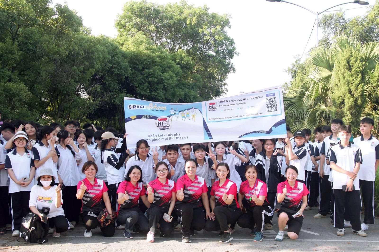 TRƯỜNG THPT MỸ HÀO HƯỞNG ỨNG THỬ THÁCH  “S-RACE SCHOOL ONLINE 2025”